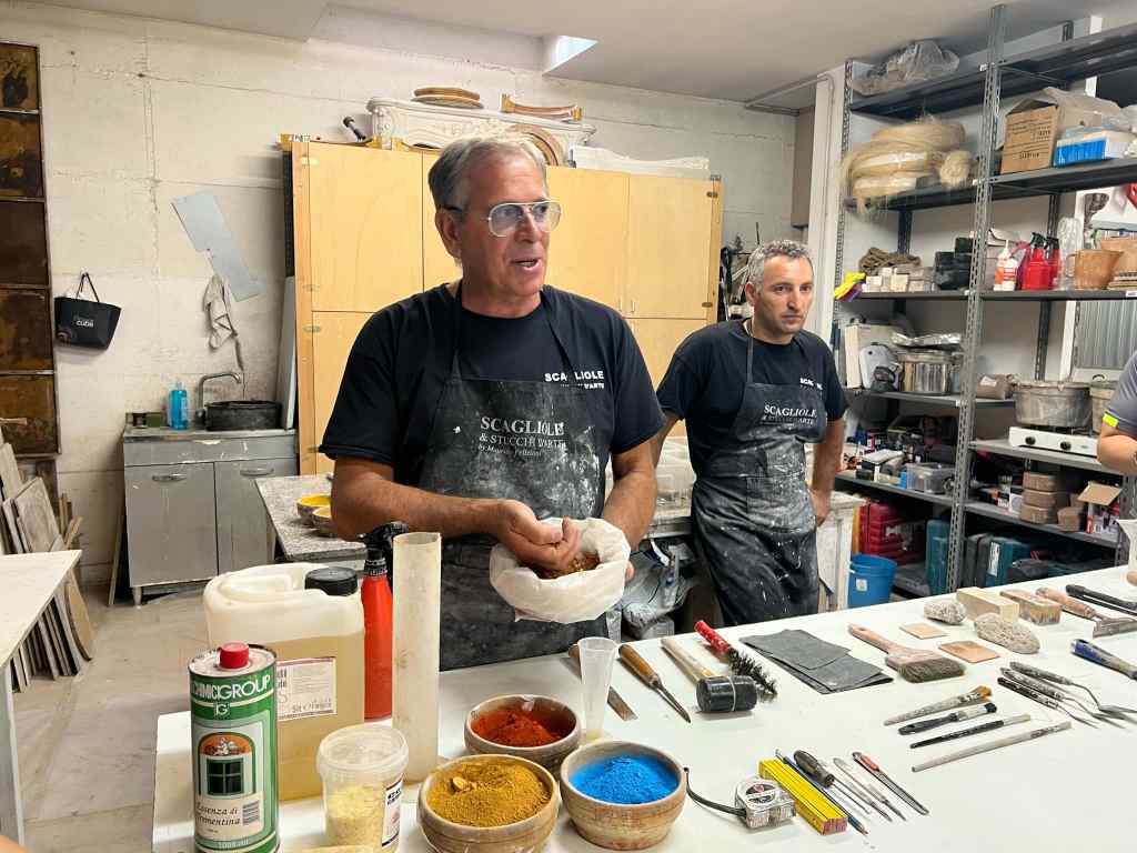 Ryan goes to Rome to learn the art of&nbsp;Scagliola