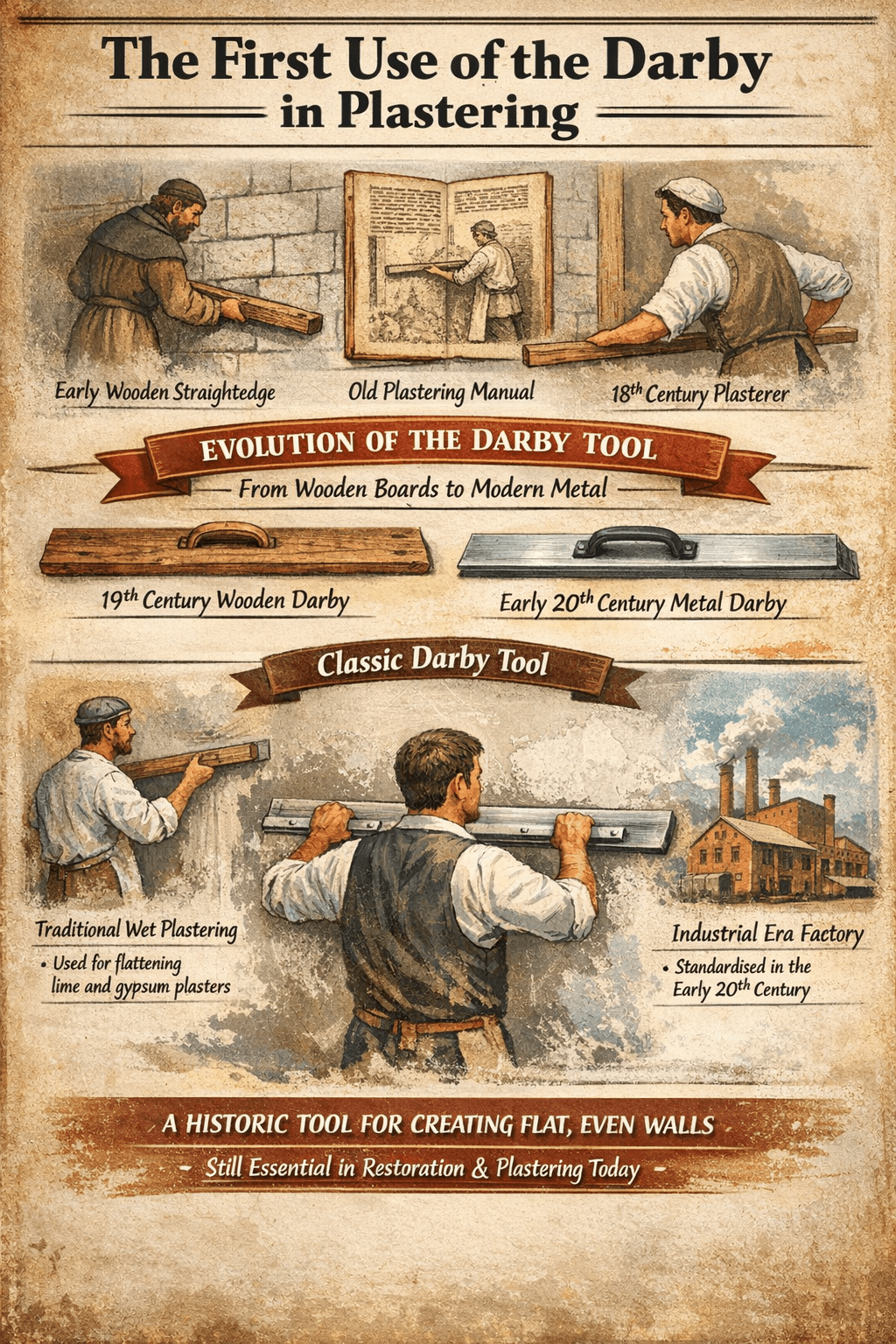 The First Use of the Darby in&nbsp;Plastering